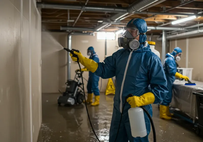 Basement Sanitization and Antimicrobial Treatment process in Saint Helens, OR